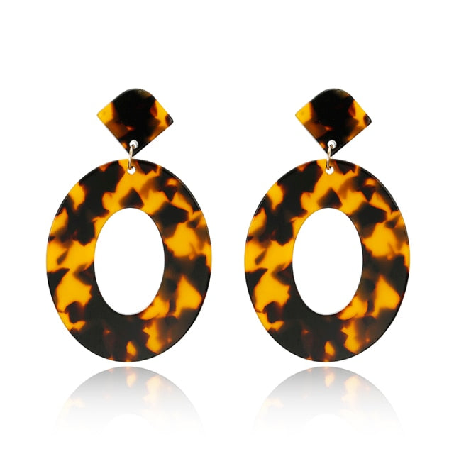Ladies Lovely Fashion Acrylic Drop Earrings