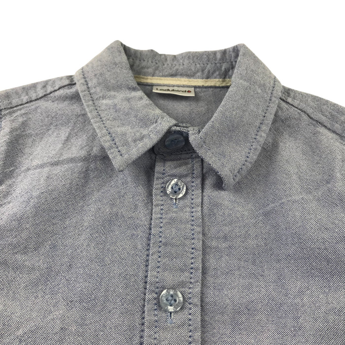 Ladybird 5-6 years blue plain cotton shirt