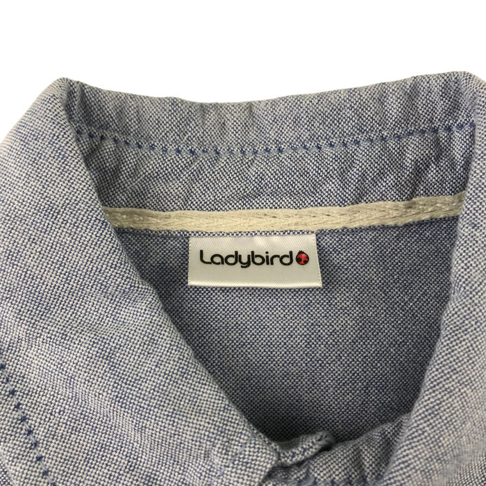 Ladybird 5-6 years blue plain cotton shirt