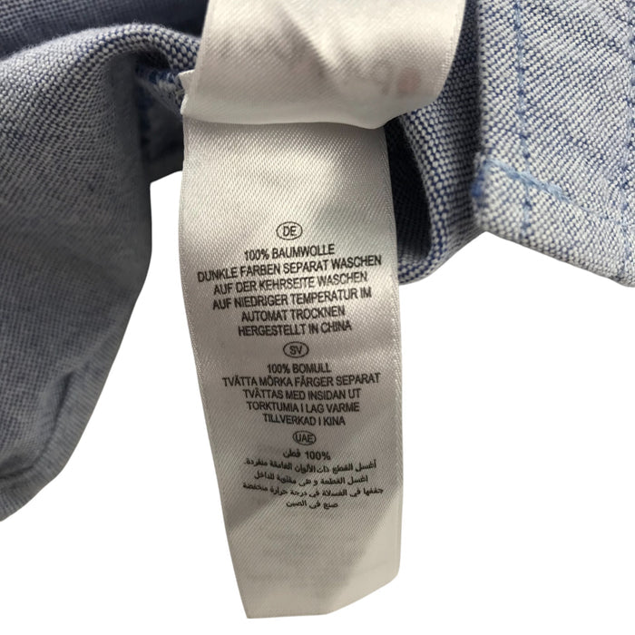 Ladybird 5-6 years blue plain cotton shirt