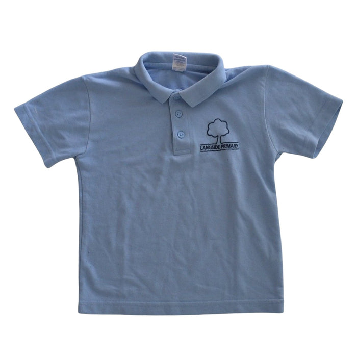 Langside primary blue school polo shirt