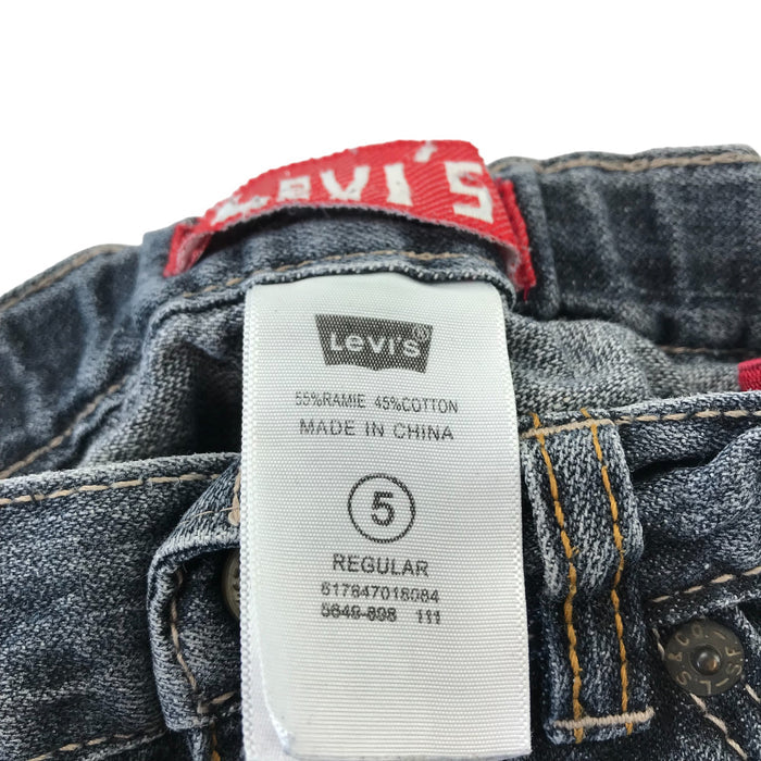 Levi's 5 years blue denim adjustable waist shorts