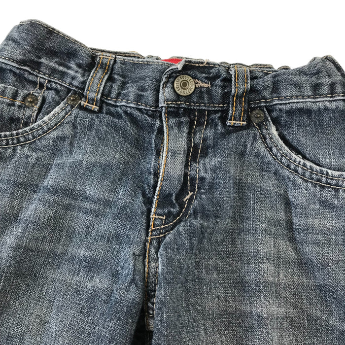 Levi's 5 years blue denim adjustable waist shorts