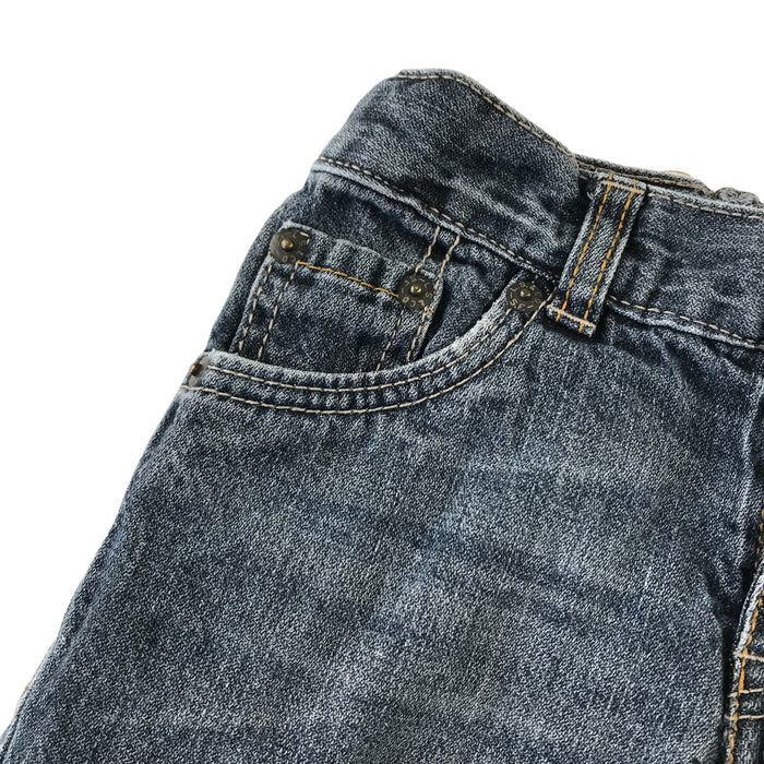 Levi's 5 years blue denim adjustable waist shorts