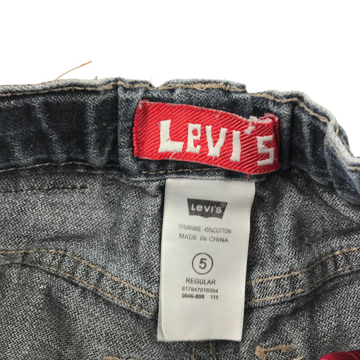 Levi's 5 years blue denim adjustable waist shorts