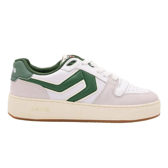 levi's Glide Men's Sneaker White/Green LVM8 - Runner
