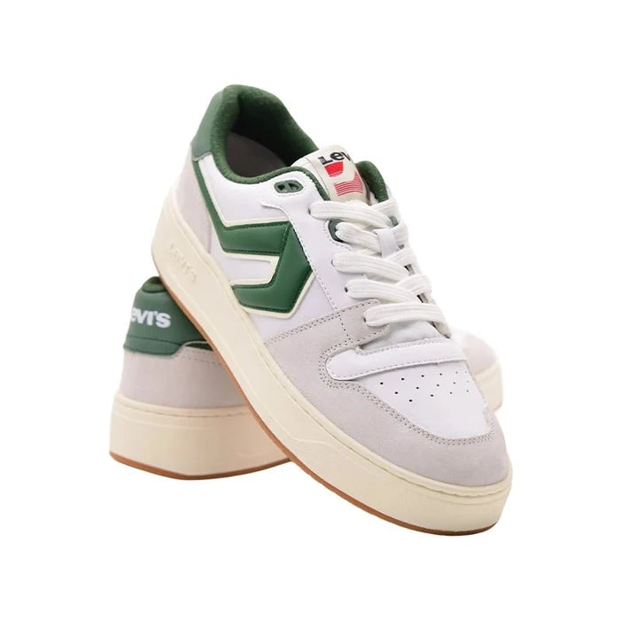 levi's Glide Men's Sneaker White/Green LVM8 - Runner