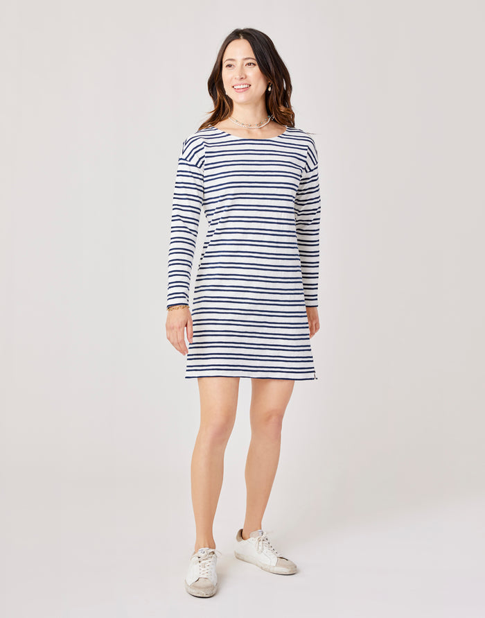 Lexi Dress: Cloud Breton - FINAL SALE