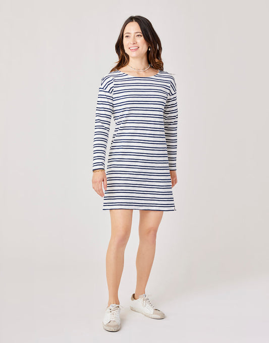 Lexi Dress: Cloud Breton - FINAL SALE