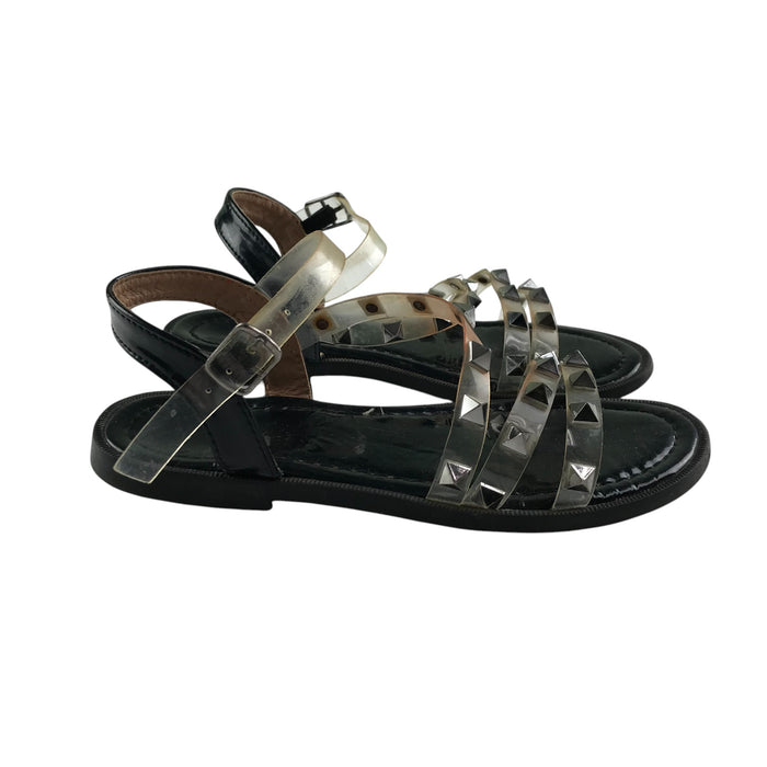 Lilley size UK 13 (jr) black sandals
