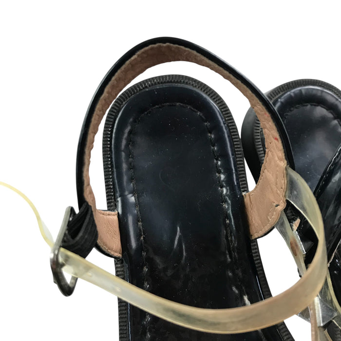 Lilley size UK 13 (jr) black sandals