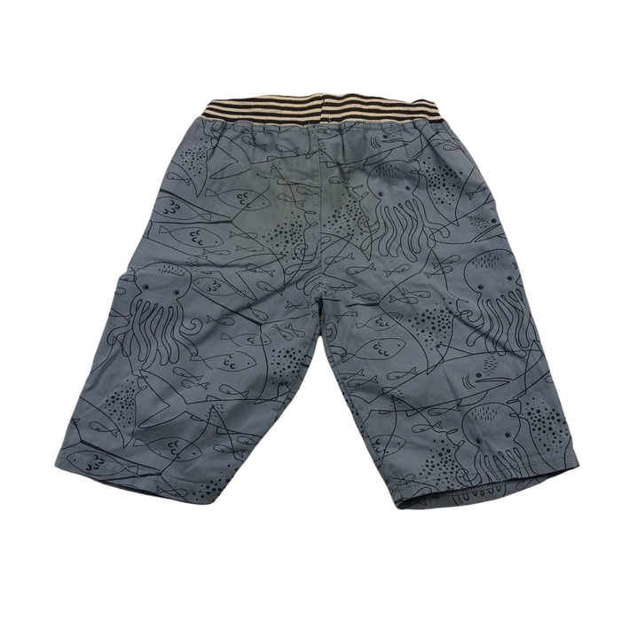 Lilly & Sid 7 years kids blue fish shorts
