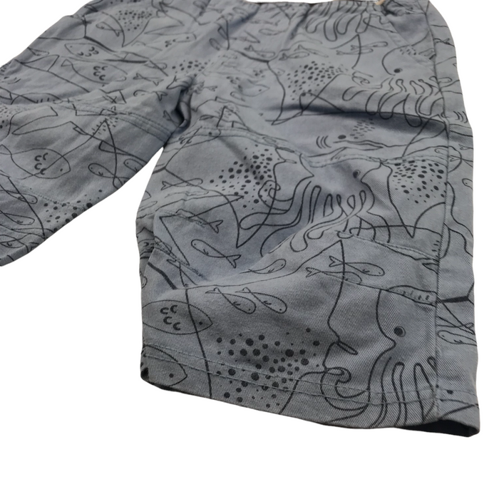 Lilly & Sid 7 years kids blue fish shorts
