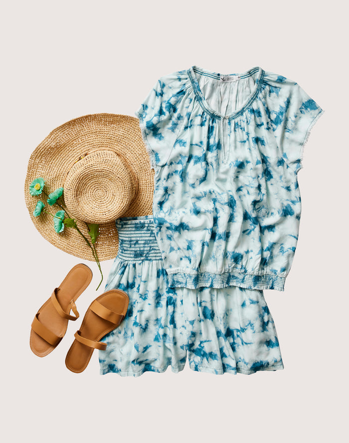 Lilly Top: Hydro Tie Dye - FINAL SALE