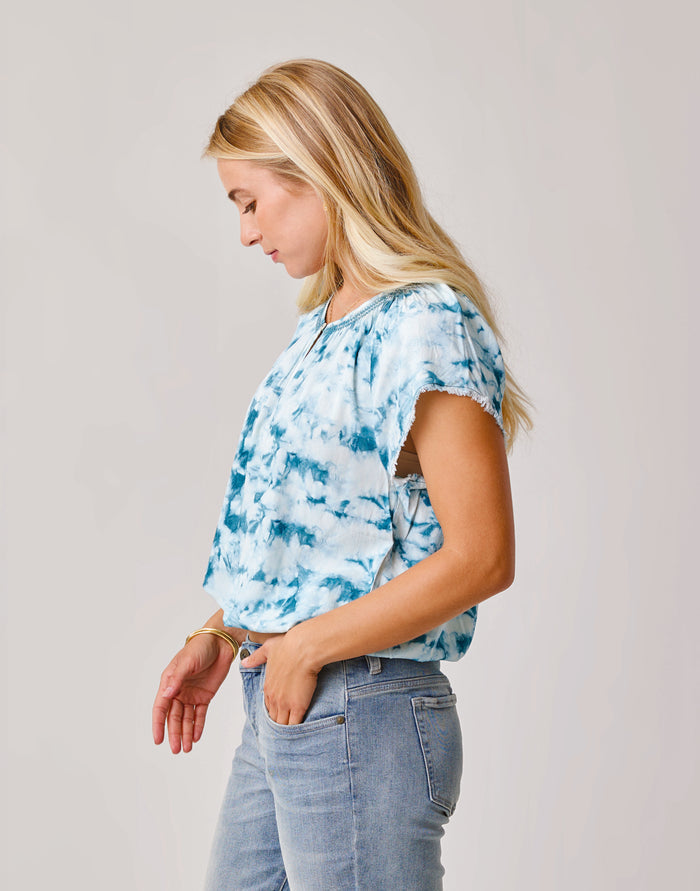 Lilly Top: Hydro Tie Dye - FINAL SALE