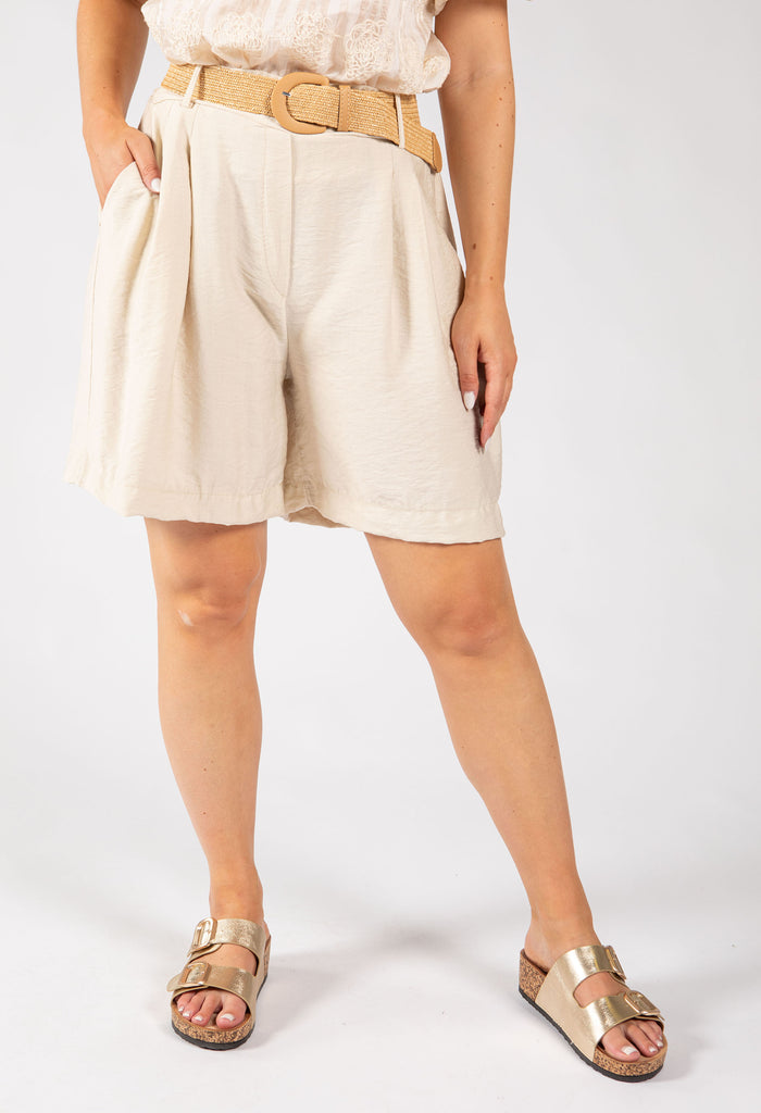 Linen Look Bermuda Shorts