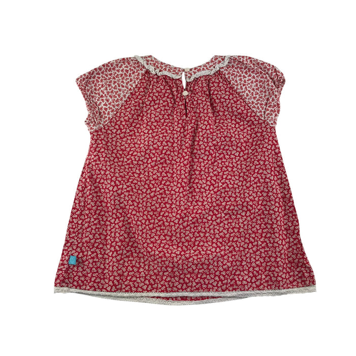Little Bird 7-8 years red floral blouse