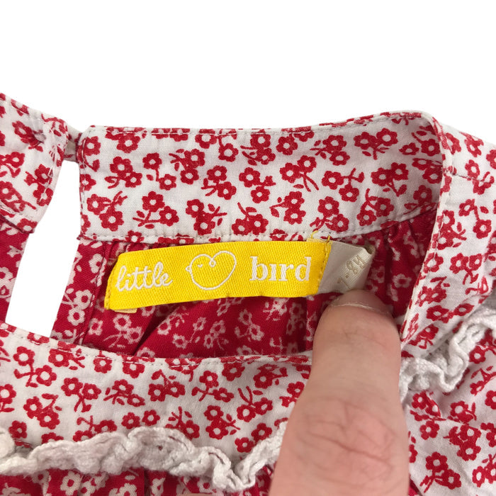 Little Bird 7-8 years red floral blouse