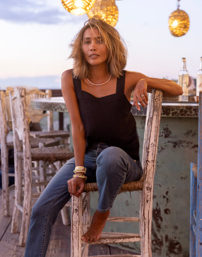 Liv Textured Top: Black - FINAL SALE