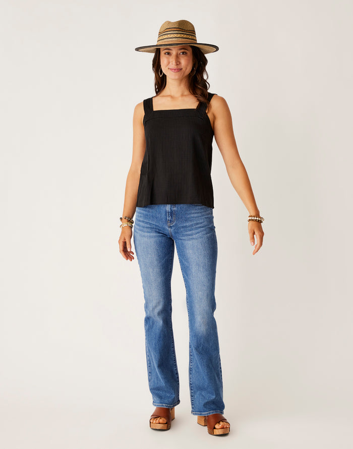 Liv Textured Top: Black - FINAL SALE