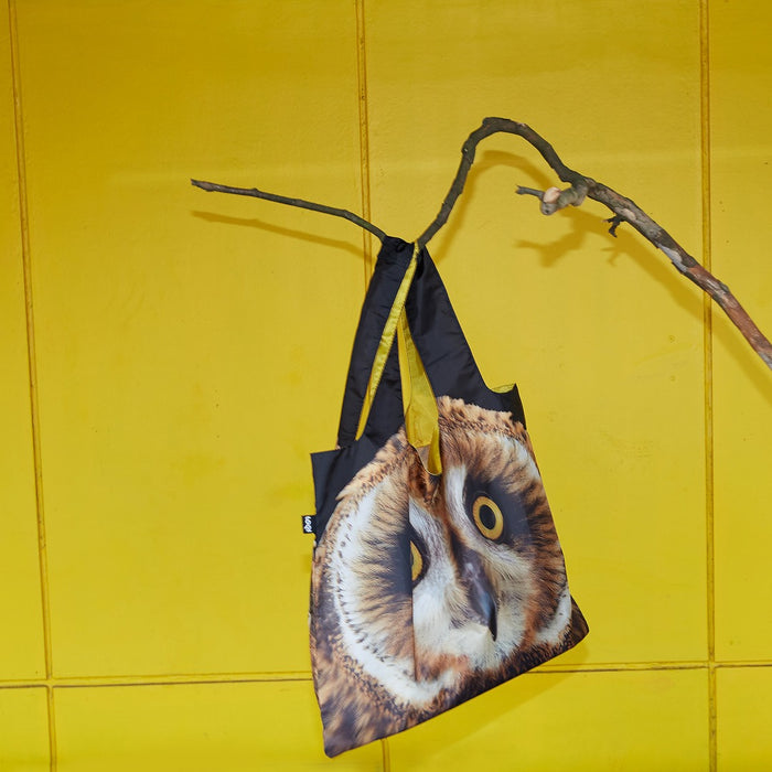 LOQI Tote Bag - Short Eared Owl by National Geographic