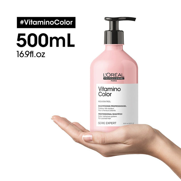 L’Oreal Professionnel Vitamino Color Shampoo With Resveratrol for Color - Treated Hair 500ml - Beauty Tribe