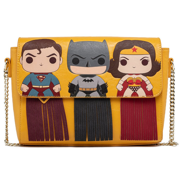 Loungefly DC Comics - Superman Batman Wonder Woman Crossbody Bag DCCTB0021