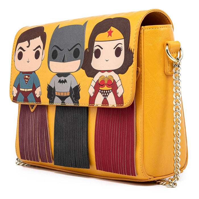 Loungefly DC Comics - Superman Batman Wonder Woman Crossbody Bag DCCTB0021