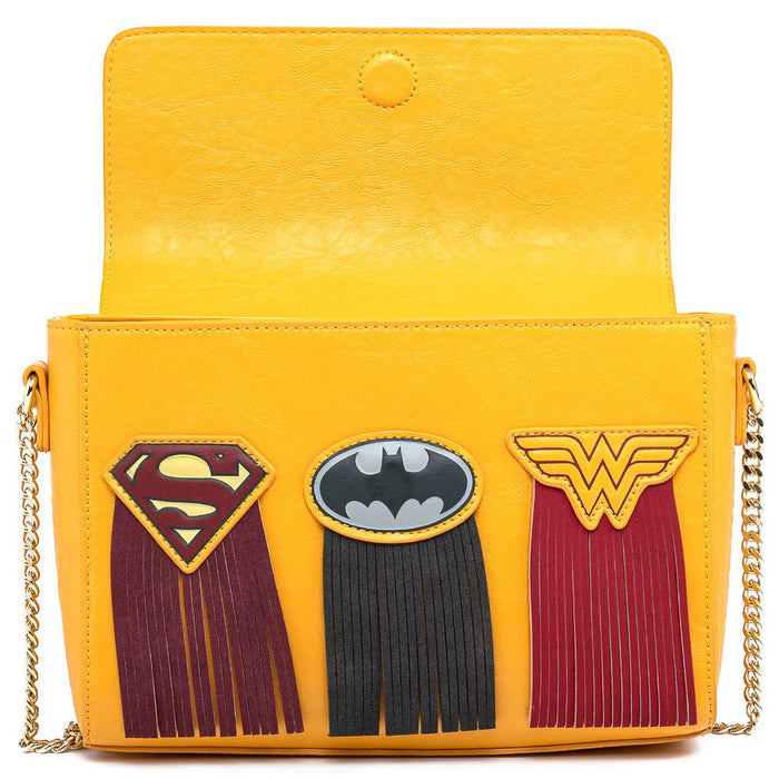 Loungefly DC Comics - Superman Batman Wonder Woman Crossbody Bag DCCTB0021