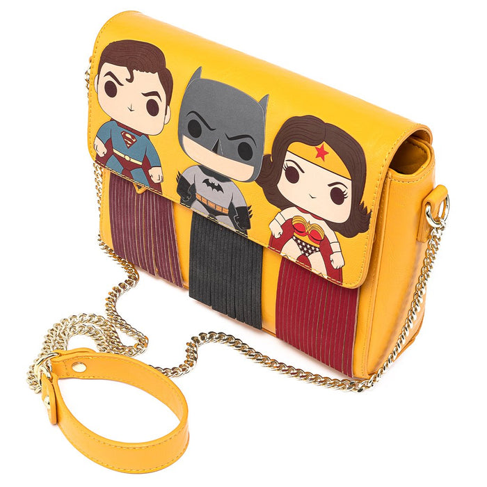 Loungefly DC Comics - Superman Batman Wonder Woman Crossbody Bag DCCTB0021