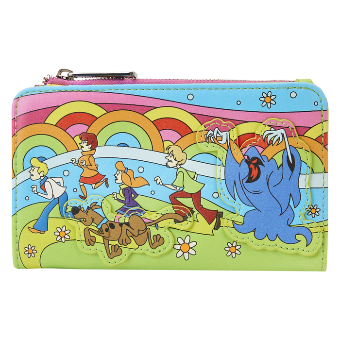 Loungefly Scooby Doo - Retro Rainbow Monster Chase Glow In The Dark Wallet SBDWA0005