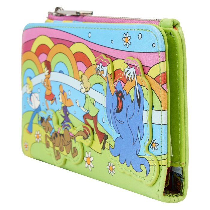 Loungefly Scooby Doo - Retro Rainbow Monster Chase Glow In The Dark Wallet SBDWA0005