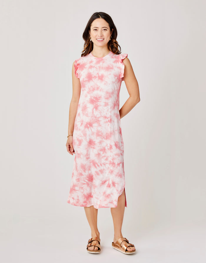 Maeve Dress: Grapefruit Tie Dye - FINAL SALE