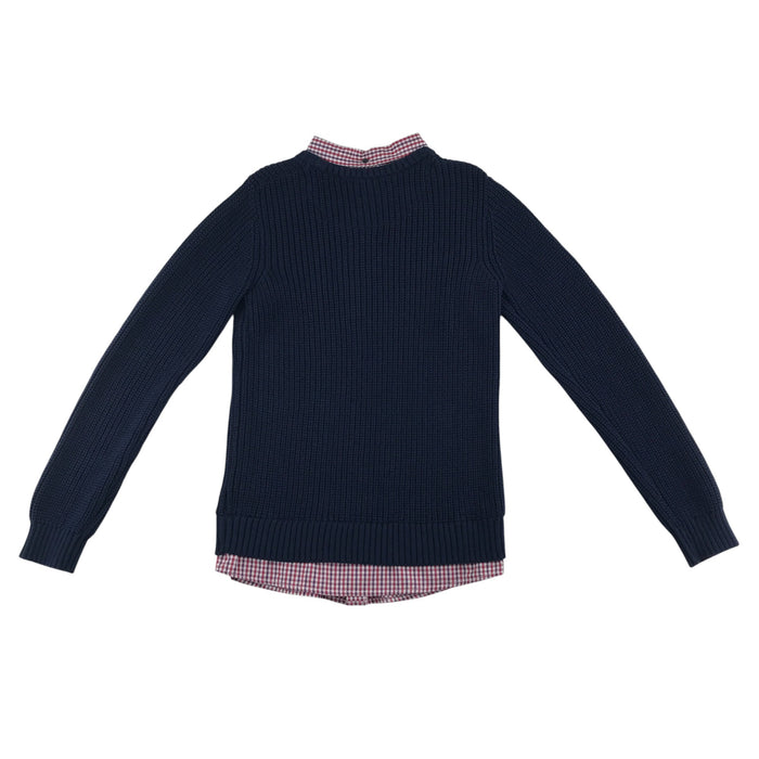 Maine 11-12 years navy combined shirt and jumper