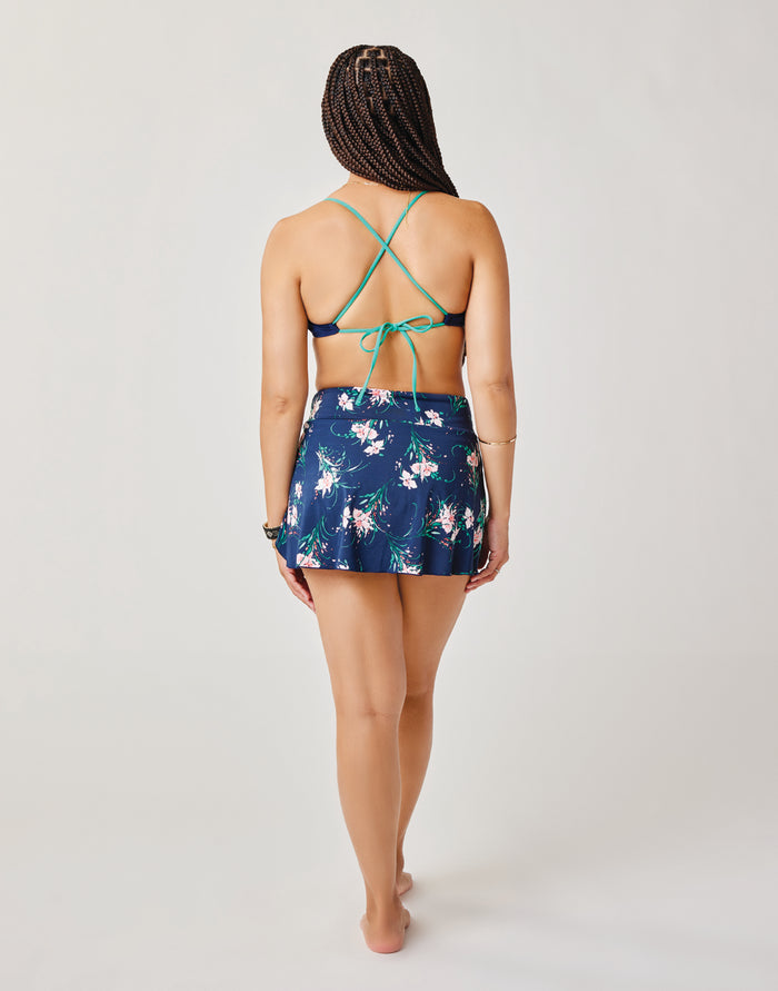 Malia Swim Skirt: Bouquet - FINAL SALE