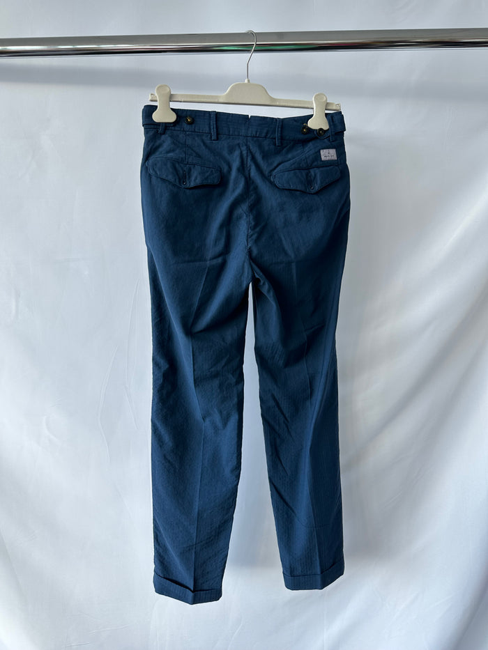 Manuel Ritz Trousers in Navy Blue Trousers