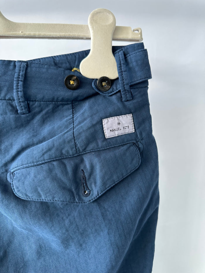 Manuel Ritz Trousers in Navy Blue Trousers