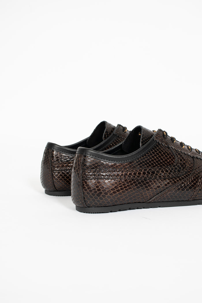 Marathon Leather Sneaker Dark Brown