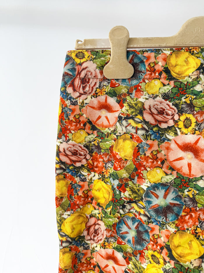 Marni Floral Multicolour Pencil Skirt