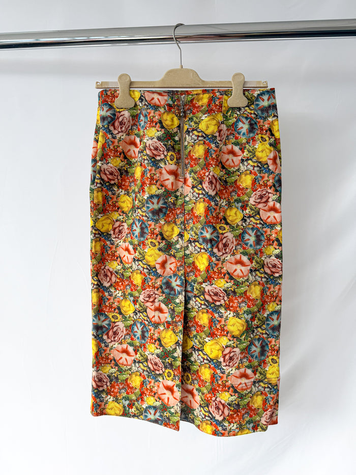 Marni Floral Multicolour Pencil Skirt