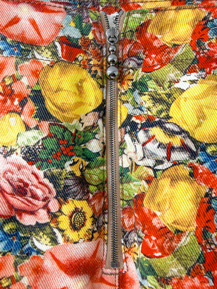 Marni Floral Multicolour Pencil Skirt