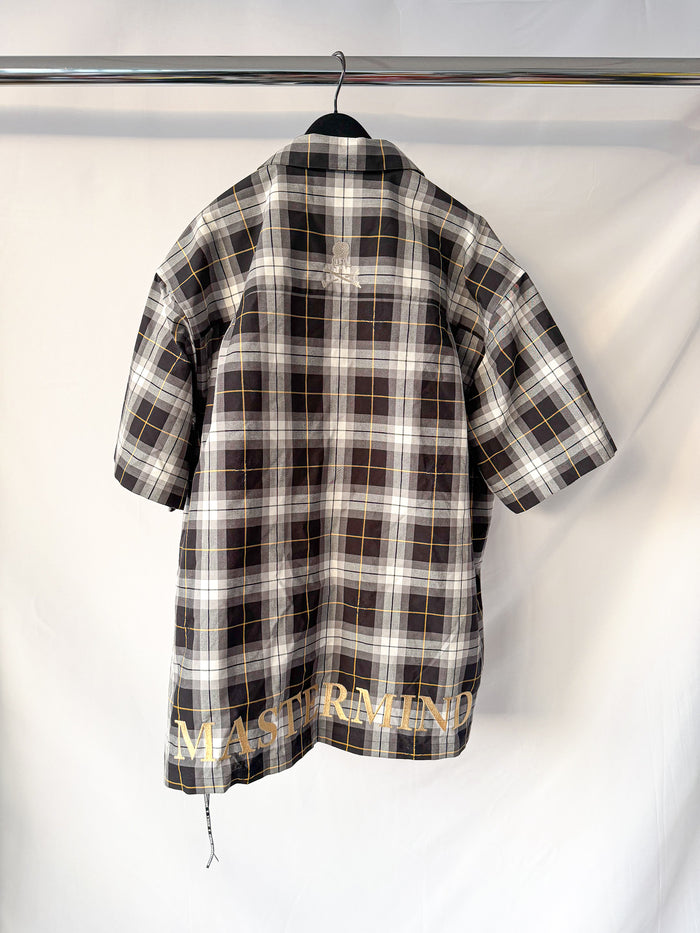 Mastermind World Grey Checked Oversized Shirt Overshirt