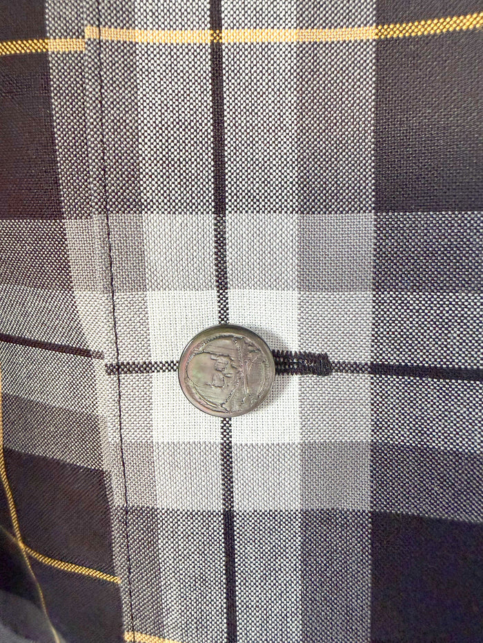 Mastermind World Grey Checked Oversized Shirt Overshirt