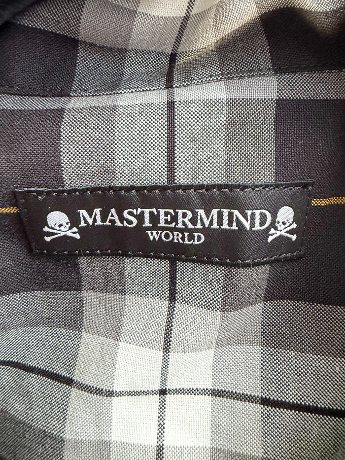Mastermind World Grey Checked Oversized Shirt Overshirt