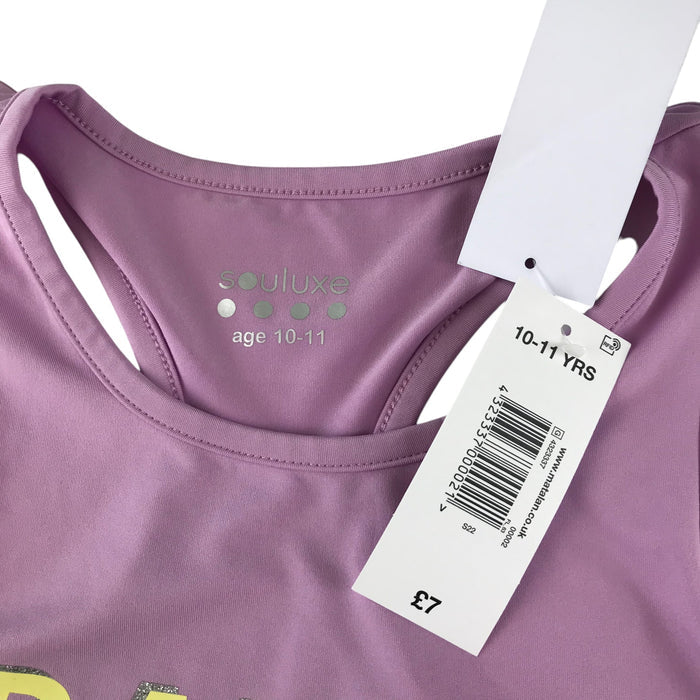 Matalan 10-11 years lilac sports top