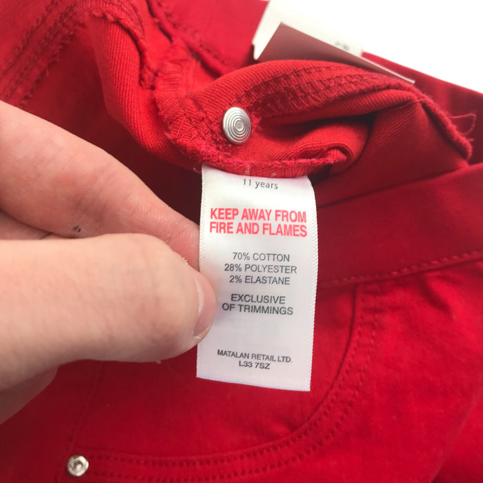 Matalan 10-11 years red jeggings