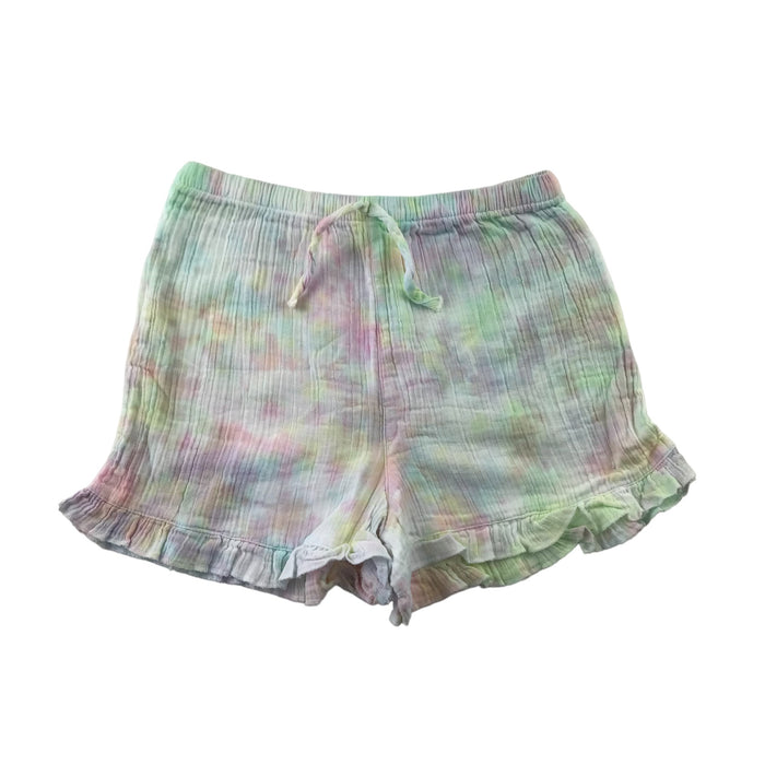 Matalan 12 years white and pastel multicolour printed top and shorts set