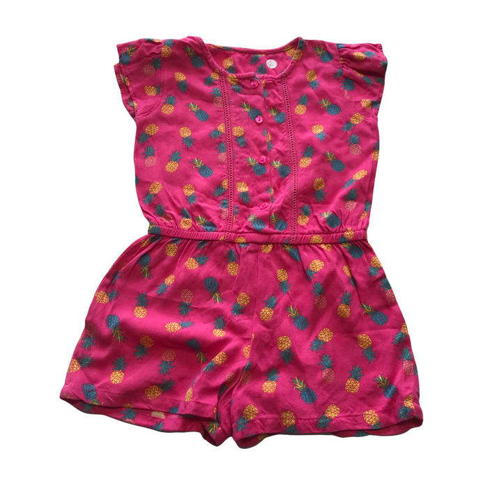 Matalan 4-5 years pink pineapple playsuit