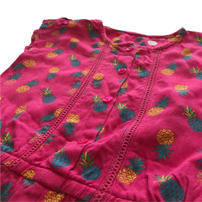 Matalan 4-5 years pink pineapple playsuit