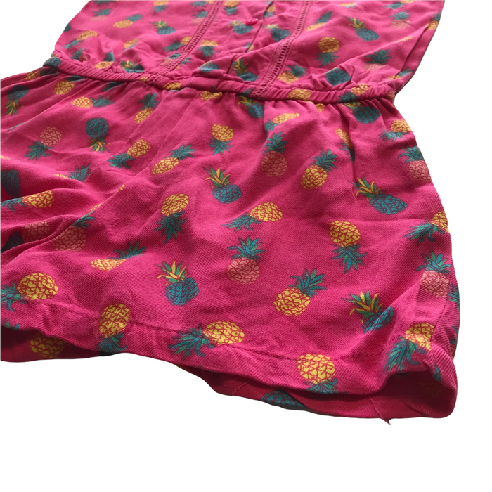 Matalan 4-5 years pink pineapple playsuit
